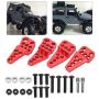 Vbest life 4PCS RC Car Shock Damper Bracket, Aluminum Alloy Shock Damper Adjustable Bracket for Axial SCX10 II 90046 90047 RC Upgrade Parts(red)