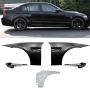 Side Fenders Compatible With 2006-2011 BMW 3 Series, 4Dr M3 Style Metal Fenders Side Vent LED Signal Lamp by IKON MOTORSPORTS, 2007 2008 2009 2010