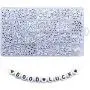 Amaney 1400 Pieces 4x7mm White Round Acrylic Alphabet Letter Beads A-Z Heart Pattern Beads and Crystal Line for Jewelry Making Bracelets Necklaces Key Chains Amaney 1400 Pieces 4x7mm White Round Acrylic Alphabet Letter Beads A-Z Heart Pattern Beads and Crystal Line for Jewelry Making Bracelets Necklaces Key Chains