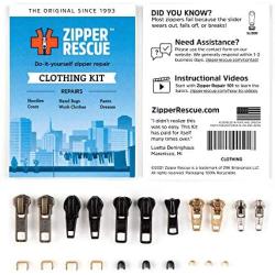 Zipper Rescue Zipper Repair Kits – The Original Zipper Repair Kit, Made in America Since 1993 (Clothing)