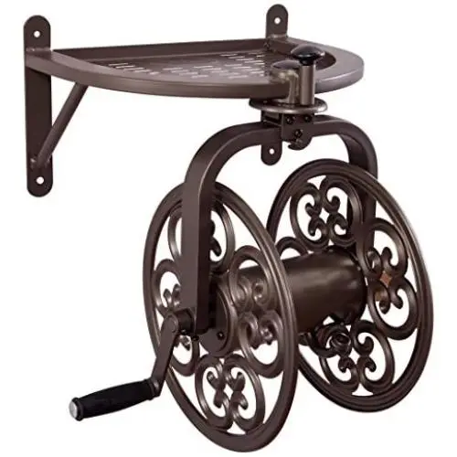 Liberty Garden 710 Navigator Rotating Garden Hose Reel, Holds 125-Feet of 5/8-Inch Hose - Bronze Liberty Garden 710 Navigator Rotating Garden Hose Reel, Holds 125-Feet of 5/8-Inch Hose - Bronze