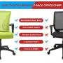 Furmax Office Chair Mid Back Swivel Lumbar Support Desk Chair, Computer Ergonomic Mesh Chair with Armrest (Cyan) Furmax Office Chair Mid Back Swivel Lumbar Support Desk Chair, Computer Ergonomic Mesh Chair with Armrest (Cyan)