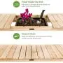 Best Choice Products Outdoor Garden Potting Bench, Wood Workstation Table w/Sliding Tabletop, Food Grade Dry Sink, Storage Shelves - Natural Best Choice Products Outdoor Garden Potting Bench, Wood Workstation Table w/Sliding Tabletop, Food Grade Dry Sink, Storage Shelves - Natural