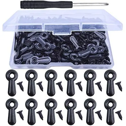 120 Pieces Frame Picture Turn Button with 120 Pieces Screws for Hanging Pictures,Glass Windows(Black) 120 Pieces Frame Picture Turn Button with 120 Pieces Screws for Hanging Pictures,Glass Windows(Black)