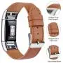 Meliya Leather Bands Compatible with Fitbit Charge 2 Bands for Women and Men, Adjustable Soft Leather Wristband with Metal Clasp for Fitbit Charge 2 (for 5.5''-8.1'' Wrists, Brown) Meliya Leather Bands Compatible with Fitbit Charge 2 Bands for Women and Men, Adjustable Soft Leather Wristband with Metal Clasp for Fitbit Charge 2 (for 5.5''-8.1'' Wrists, Brown)