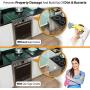 Lindas Silicone Stove Gap Covers (2 Pack), Heat Resistant Oven Gap Filler Seals Gaps Between Stovetop and Counter, Easy to Clean (21 Inches, Black)