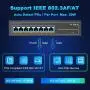 MokerLink 8 Port Gigabit PoE Switch, 8 PoE+ Ports 1000Mbps, 802.3af/at 120W, Metal Fanless Unmanaged Plug and Play