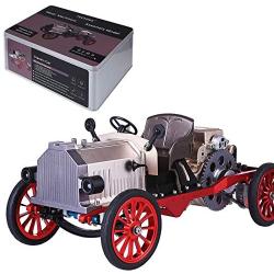 HMANE Engine Model Kit Vintage Classic Car, Metal Single Sylinder Mechanical Engine Model for Adults, DIY Assembly Engine Model Toys Collection Gift