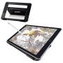 ELECOM Aluminum Drawing Stand for 9.7-12.9inch Tablets, Adjustable 4 Level Angles, Slip Resistance Parts Attached/Black/TB-DSDRAWBK