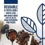 Reusable K Cups For Keurig 2.0 & 1.0 Brewers Universal Fit For Easy To Use Refillable Single Cup Coffee Filters - Eco Friendly Stainless Steel Mesh Filter (Pack of 4)