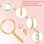Key Ring with Chain, Shynek 360PCS Gold Keychain Rings with Jump Rings and Screw Eye Pins Bulk for Resin, DIY Crafts and Jewelry Making Key Ring with Chain, Shynek 360PCS Gold Keychain Rings with Jump Rings and Screw Eye Pins Bulk for Resin, DIY Crafts and Jewelry Making