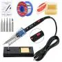 Soldering Iron Kit, 80W 110V LCD Digital Soldering Welding Iron Kit 356-896℉( 180-480℃), Portable Adjustable Temperature Soldering Kit, for Metal, Jewelry, Electric Repairing, DIY Soldering Iron Kit, 80W 110V LCD Digital Soldering Welding Iron Kit 356-896℉( 180-480℃), Portable Adjustable Temperature Soldering Kit, for Metal, Jewelry, Electric Repairing, DIY