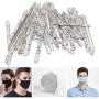 BathBull Aluminum Strips Nose Wire,Nose Bridge for Mask,90MM Metal Flat Nose Clips Nose Bridge Bracket DIY Wire (100PCS)