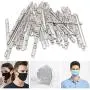 BathBull Aluminum Strips Nose Wire,Nose Bridge for Mask,90MM Metal Flat Nose Clips Nose Bridge Bracket DIY Wire (100PCS)