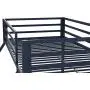 Novogratz Maxwell Twin/Full Metal Bunk Bed, Sturdy Metal Frame with Ladder and Safety Rails, Navy Blue Novogratz Maxwell Twin/Full Metal Bunk Bed, Sturdy Metal Frame with Ladder and Safety Rails, Navy Blue