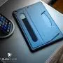 ZUGU CASE (2020/2019) Muse Case for iPad 7th/8th Gen 10.2 Inch Protective, Thin, Magnetic Stand, Sleep/Wake Cover - Navy Blue (Fits Models A2197 / A2198 / A2200 / ​A2270​ / ​A2428 / ​A2429 / A2430​)