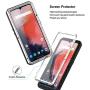 Cresee Oneplus 7T Case, Gorilla Glass Armor Aluminum Alloy Metal Cover Case,Rubber Bumper Military Shockproof Heavy Duty Protection Case for Oneplus 7T (Silver)