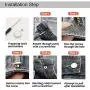 SOOSHOW 5 Styles 10 Sets Perfect Fit Instant Button Nailless Removable Metal Button Replacement No Sewing - Easy to Disassemble and Reusable, Adds an Inch to Any Pants Waist in Seconds! [Upgrad]
