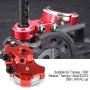 Dilwe 2Pcs RC Car Magnetic Body Post Mount, Metal Magnetic Stealth Body Post Mount for Traxxas/HSP/Redcat/Tamiya/Axial SCX10/D90/HPI RC Car(Red)