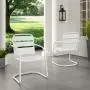 Crosley Furniture CO1030-WH Brighton Retro Metal Chair, Set of 2, White Crosley Furniture CO1030-WH Brighton Retro Metal Chair, Set of 2, White