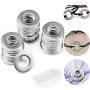 50 Pcs 20mm Stainless Stamping Blank, Silver Round Washers for Automotive Fasteners Bracelet Jewelry Marking (20MM)