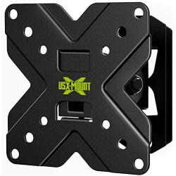 USX MOUNT TV Wall Mount Monitor Mount Bracket with Adjustable Tilt Swivel for 10inch to 26inch LED LCD OLED TVs and Monitors - VESA Size Up to 100x100mm and Weight Capacity Up to 22lbs-XMS002