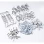 TooTaci Stainless Steel Sun Shade Sails Hardware Kit 5 inch for Triangle Rectangle Sun Shade Sails Installation, Includes 100FT/1/8'' PVC Coated Stainless Steel Metal Wire Cable Ropes Hardware -2 Bags TooTaci Stainless Steel Sun Shade Sails Hardware Kit 5 inch for Triangle Rectangle Sun Shade Sails Installation, Includes 100FT/1/8'' PVC Coated Stainless Steel Metal Wire Cable Ropes Hardware -2 Bags