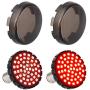 NTHREEAUTO 2 Inch LED Turn Signal Light, Rear 1157 Bullet Bulbs with Smoked Lens Cover Compatible with Harley Road King Heritage Softail Fat Boy Electra Glide