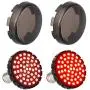 NTHREEAUTO 2 Inch LED Turn Signal Light, Rear 1157 Bullet Bulbs with Smoked Lens Cover Compatible with Harley Road King Heritage Softail Fat Boy Electra Glide NTHREEAUTO 2 Inch LED Turn Signal Light, Rear 1157 Bullet Bulbs with Smoked Lens Cover Compatible with Harley Road King Heritage Softail Fat Boy Electra Glide