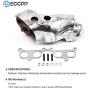 ECCPP Exhaust Manifold and Gasket Kit with Heat Shield for 94-00 Toyota 4Runner Tacoma T100 Truck 2.4L 2.7L ECCPP Exhaust Manifold and Gasket Kit with Heat Shield for 94-00 Toyota 4Runner Tacoma T100 Truck 2.4L 2.7L