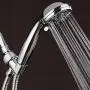 AquaDance High Pressure 6-Setting 3.5'' Chrome Face Handheld Shower with Hose for the Ultimate Shower Experience! Officially Independently Tested to Meet Strict US Quality & Performance Standards!