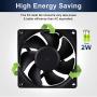 Wathai EC Axial Fan AC 110V 115V 120V 220V 240V Brushless Cooling Fan 80mm x 25mm