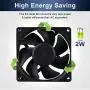 Wathai EC Axial Fan AC 110V 115V 120V 220V 240V Brushless Cooling Fan 80mm x 25mm Wathai EC Axial Fan AC 110V 115V 120V 220V 240V Brushless Cooling Fan 80mm x 25mm
