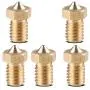 Kee Pang All-Metal V6 J-Head Hotend Extruder Hotend kit with 2 pcs Stainless Steel Nozzle Throat + 5 Pcs Brass Printer Nozzles for E3D V6 Makerbot RepRap 3D Printers Kee Pang All-Metal V6 J-Head Hotend Extruder Hotend kit with 2 pcs Stainless Steel Nozzle Throat + 5 Pcs Brass Printer Nozzles for E3D V6 Makerbot RepRap 3D Printers
