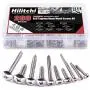 Hilitchi 200-Pcs 304 Stainless Steel Phillips Truss Head Self Tapping Sheet Metal Screws Assortment Kit Set, Thread Size #6#8#10#12, Length 3/4 to 1-1/2 Hilitchi 200-Pcs 304 Stainless Steel Phillips Truss Head Self Tapping Sheet Metal Screws Assortment Kit Set, Thread Size #6#8#10#12, Length 3/4 to 1-1/2