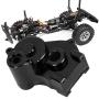 Demeras RC Gear Box Shell Metal Gearbox Housing Cover Shell Upgrade Part Accessory Fit for RGT 136100 1/10 RC Car