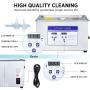 Anbull 15L Professional Ultrasonic Parts Cleaner Machine with 304 Stainless Steel and Digital Timer Heater for Jewelry Watch Coin Glass Circuit Board Dentures Small Parts