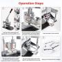 ANBULL Button Maker 58mm 2 1/4 inch Badge Punch Press Pin Button Maker Machine with 1000 Pcs Button Parts and Circle Cutter