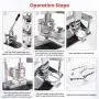 ANBULL Button Maker 58mm 2 1/4 inch Badge Punch Press Pin Button Maker Machine with 1000 Pcs Button Parts and Circle Cutter