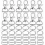 Hysagtek 60 Pcs Metal Keychain Bulk - Swivel Snap Hooks, D Ring and Slide Buckle Triglide for Handbag Purse HardwareFasteners, Strap, Backpack DIY Craft Accessories, 1 Inch, Silver Hysagtek 60 Pcs Metal Keychain Bulk - Swivel Snap Hooks, D Ring and Slide Buckle Triglide for Handbag Purse HardwareFasteners, Strap, Backpack DIY Craft Accessories, 1 Inch, Silver