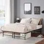 VECELO 14 Inch Foldable Metal Platform Bed Frame, Tool-Free Assembly/Box Spring Replacement/Quiet Noise Free-Queen, Black VECELO 14 Inch Foldable Metal Platform Bed Frame, Tool-Free Assembly/Box Spring Replacement/Quiet Noise Free-Queen, Black