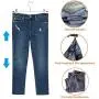 IEOKE Pant Hangers, Skirt Hangers with Clips Metal Trouser Clip Hangers for Heavy Duty Ultra Thin Space Saving (20pack)