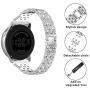 Mosonio Compatible with Galaxy Active 2 Watch Band with Case Women, Jewelry Replacement Metal Wristband Strap with Bling PC Protective Cover for Samsung Active 2 Watch Band(Silver, 44mm)