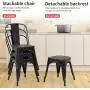 Metal Dining Chairs Set of 4 Patio Chairs Furniture Indoor Outdoor Chairs Kitchen Metal Chairs Stackable Chair Tolix Side Bar Chairs Wooden Seat 18 Inch Seat Height Restaurant Chair Metal Dining Chairs Set of 4 Patio Chairs Furniture Indoor Outdoor Chairs Kitchen Metal Chairs Stackable Chair Tolix Side Bar Chairs Wooden Seat 18 Inch Seat Height Restaurant Chair