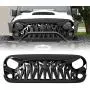 American Modified Front Shark Grille for 2007-2018 Jeep Wrangler JK/JKU Rubicon Sahara Sport, ABS (Golss Black) American Modified Front Shark Grille for 2007-2018 Jeep Wrangler JK/JKU Rubicon Sahara Sport, ABS (Golss Black)