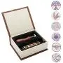 Wax Seal Stamp Set,Yoption 6 Pieces Sealing Wax Stamps Copper Seals + Wooden Hilt, Vintage Classical Initial Seal Wax Stamp Kit with Gift Box (Sunflower+Tree of Life+Bee+with Love+Rosemary+Leaves)