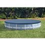 Intex Round Metal Frame Pool Cover, Blue, 15 ft