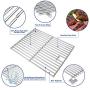Uniflasy 17 Inches Cooking Grates for Home Depot Nexgrill 720-0830H Gas Grill, Stainless Steel Grill Cooking Grids, 2 Pack