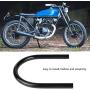 Suuonee Mounting Bracket, Motorcycle Metal Rear Seat Frame Loop Hoop Bracket DIY Accessory, Black (175mm Straight)