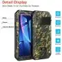 Beasyjoy iPhone XR Metal Case Heavy Duty with Screen Full Body Protective Waterproof Shockproof Drop Proof Tough Rugged Hybrid Military Grade Defender Outdoor Black (Camo)